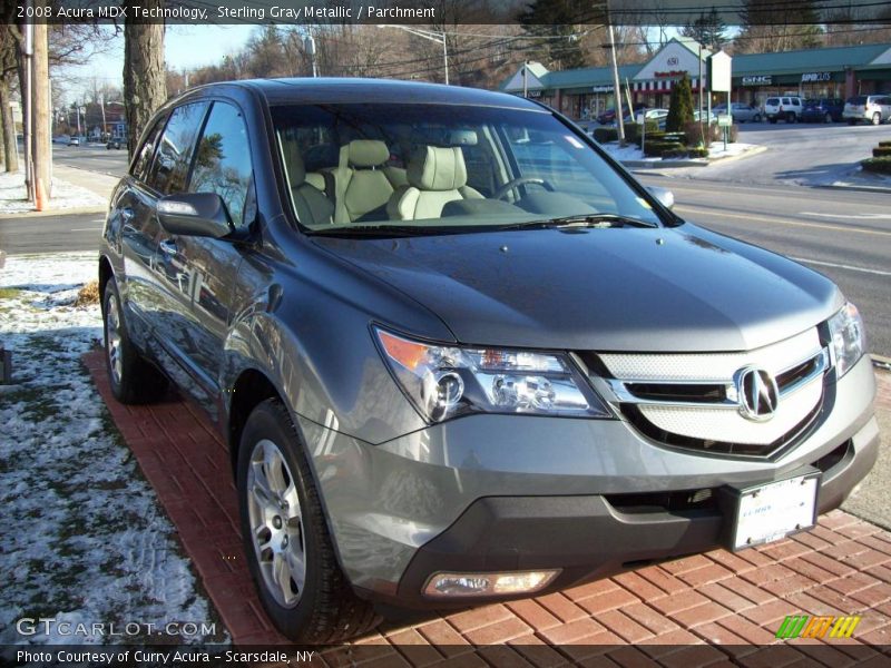 Sterling Gray Metallic / Parchment 2008 Acura MDX Technology