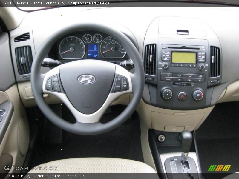 Dashboard of 2011 Elantra Touring GLS