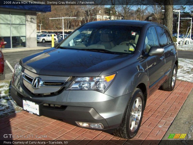 Sterling Gray Metallic / Parchment 2008 Acura MDX Technology