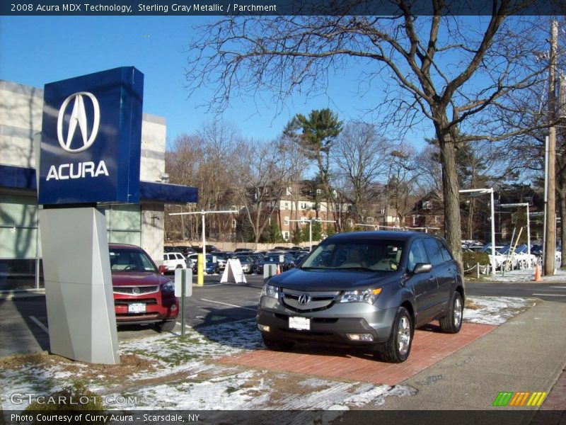 Sterling Gray Metallic / Parchment 2008 Acura MDX Technology