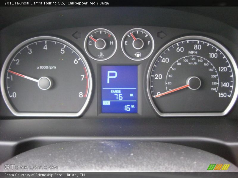  2011 Elantra Touring GLS Touring GLS Gauges
