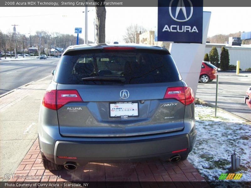 Sterling Gray Metallic / Parchment 2008 Acura MDX Technology