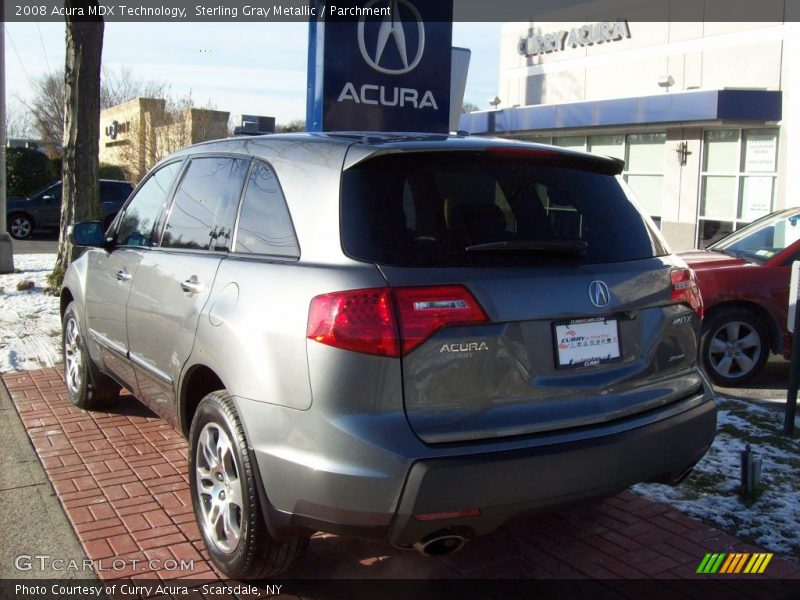 Sterling Gray Metallic / Parchment 2008 Acura MDX Technology