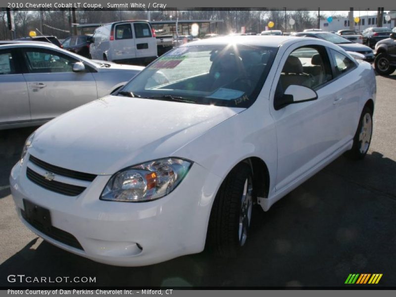 Summit White / Gray 2010 Chevrolet Cobalt LT Coupe