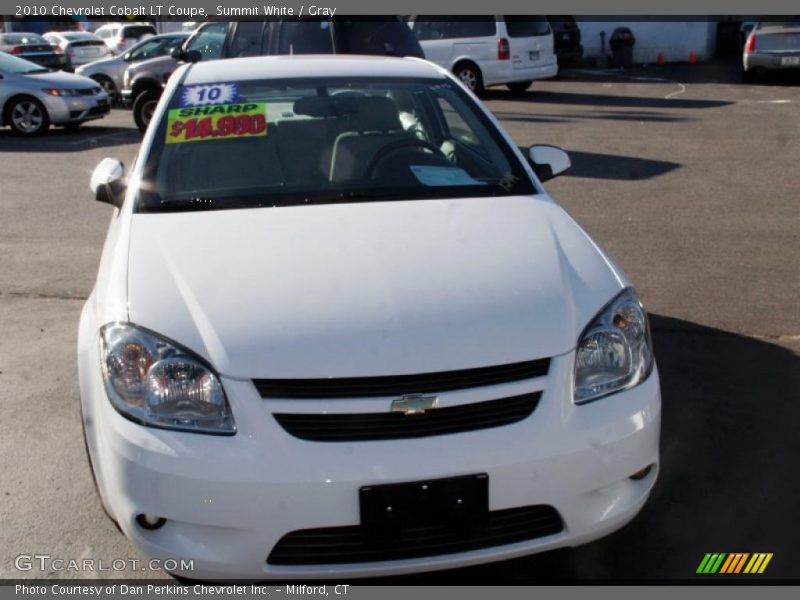 Summit White / Gray 2010 Chevrolet Cobalt LT Coupe