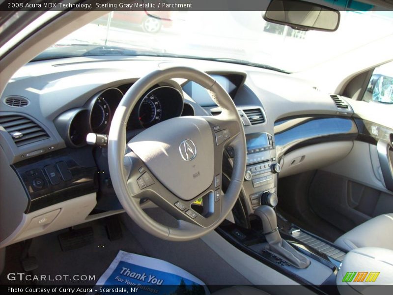 Sterling Gray Metallic / Parchment 2008 Acura MDX Technology