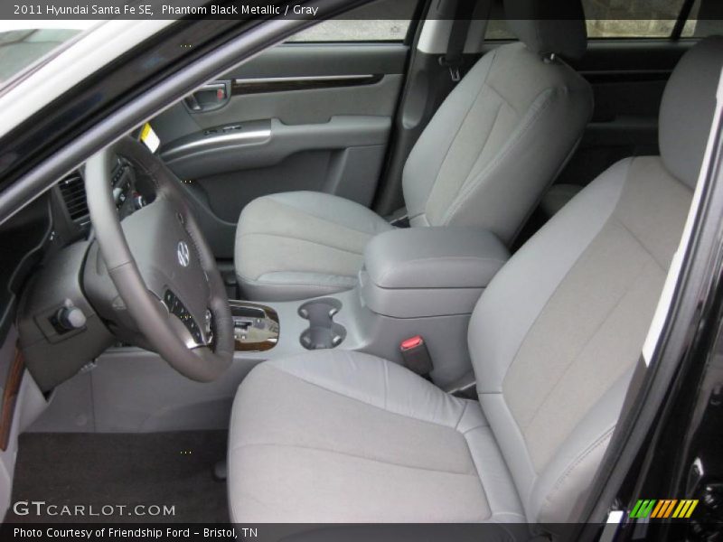  2011 Santa Fe SE Gray Interior