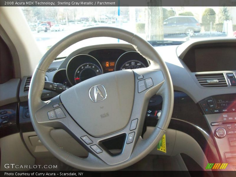 Sterling Gray Metallic / Parchment 2008 Acura MDX Technology