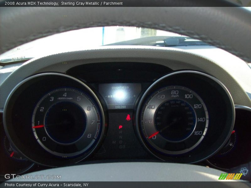 Sterling Gray Metallic / Parchment 2008 Acura MDX Technology