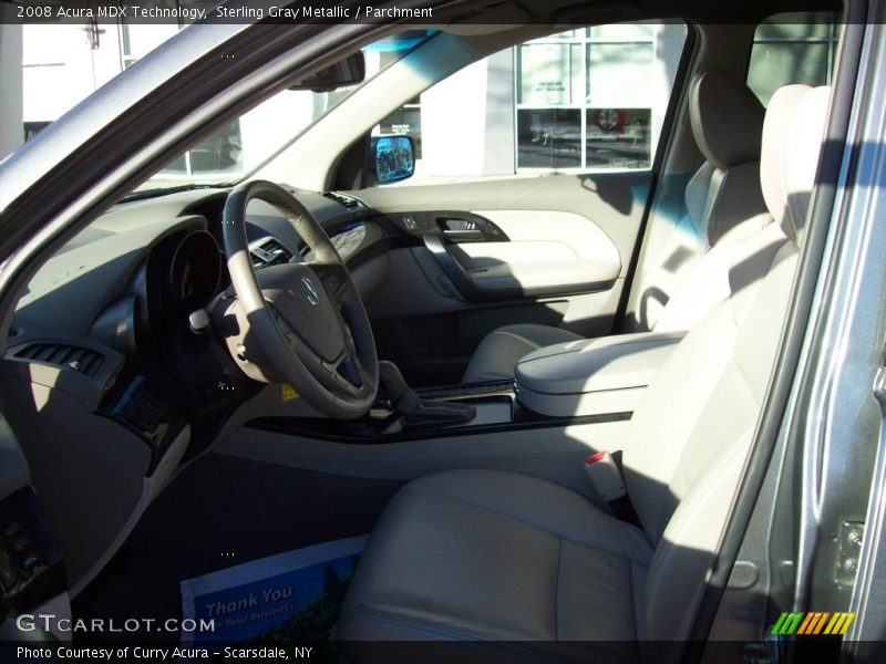 Sterling Gray Metallic / Parchment 2008 Acura MDX Technology