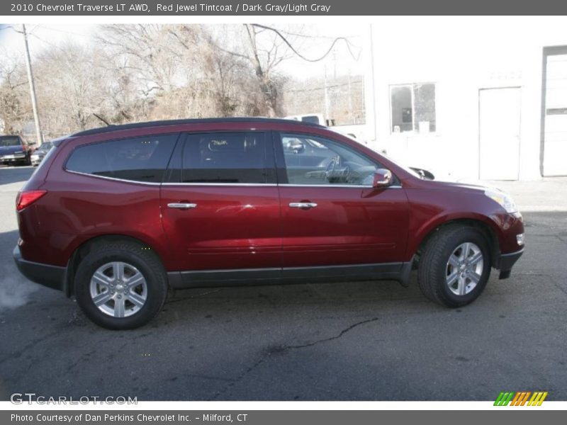 Red Jewel Tintcoat / Dark Gray/Light Gray 2010 Chevrolet Traverse LT AWD