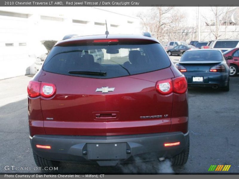 Red Jewel Tintcoat / Dark Gray/Light Gray 2010 Chevrolet Traverse LT AWD