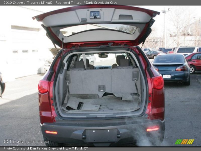 Red Jewel Tintcoat / Dark Gray/Light Gray 2010 Chevrolet Traverse LT AWD