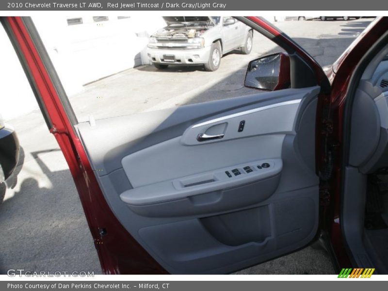 Red Jewel Tintcoat / Dark Gray/Light Gray 2010 Chevrolet Traverse LT AWD