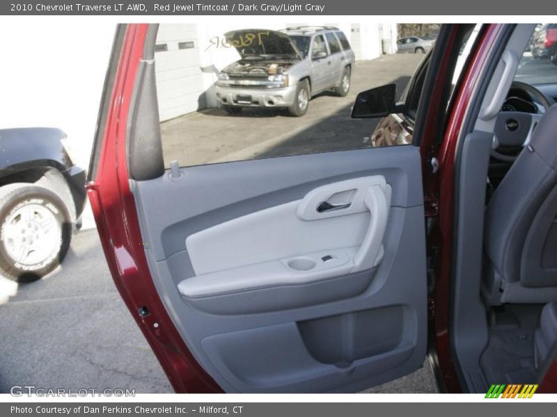 Red Jewel Tintcoat / Dark Gray/Light Gray 2010 Chevrolet Traverse LT AWD