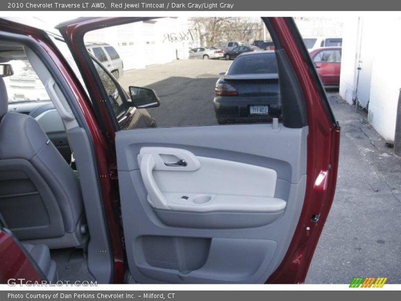 Red Jewel Tintcoat / Dark Gray/Light Gray 2010 Chevrolet Traverse LT AWD
