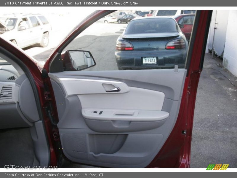Red Jewel Tintcoat / Dark Gray/Light Gray 2010 Chevrolet Traverse LT AWD