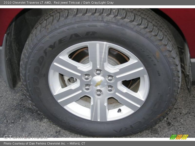 Red Jewel Tintcoat / Dark Gray/Light Gray 2010 Chevrolet Traverse LT AWD
