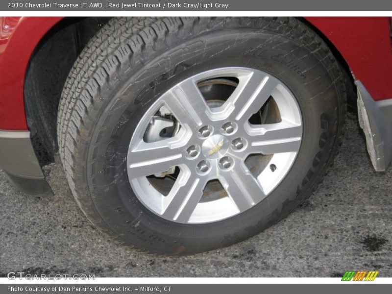 Red Jewel Tintcoat / Dark Gray/Light Gray 2010 Chevrolet Traverse LT AWD