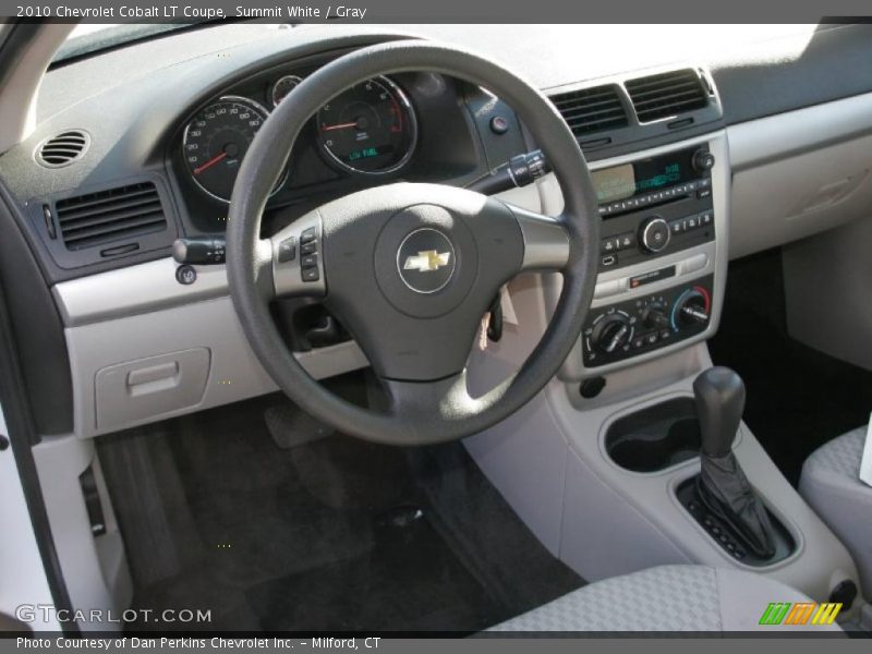 Summit White / Gray 2010 Chevrolet Cobalt LT Coupe