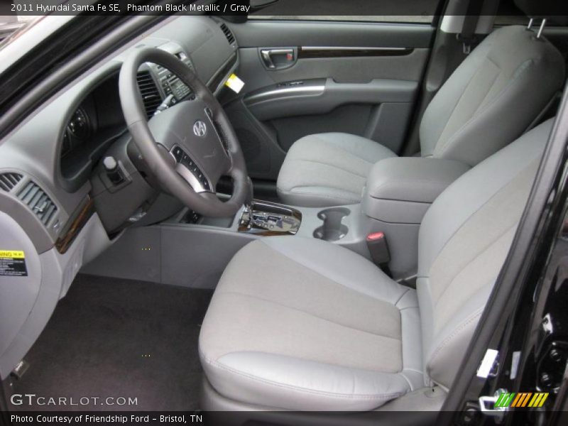  2011 Santa Fe SE Gray Interior