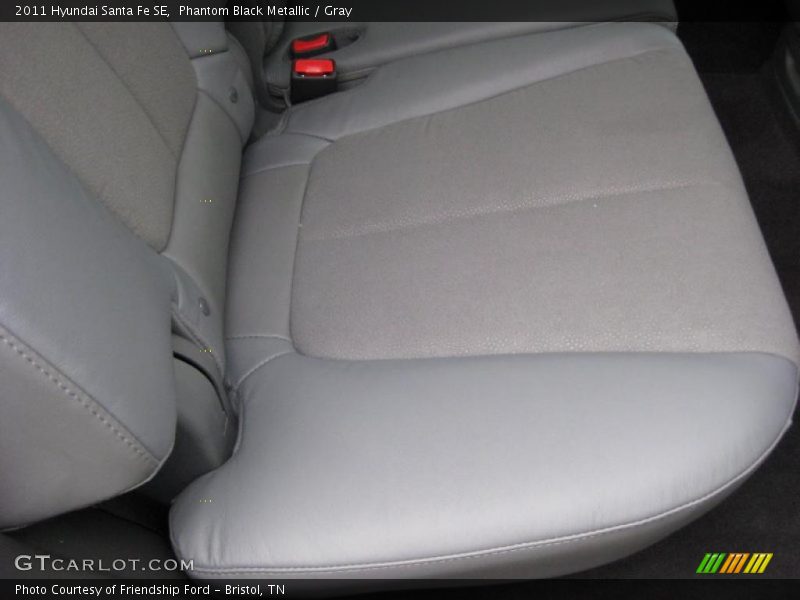 Phantom Black Metallic / Gray 2011 Hyundai Santa Fe SE