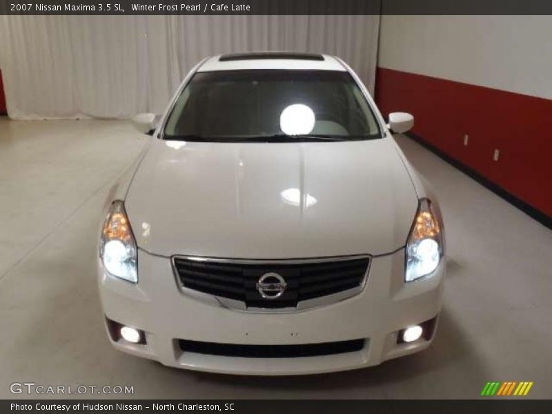 Winter Frost Pearl / Cafe Latte 2007 Nissan Maxima 3.5 SL