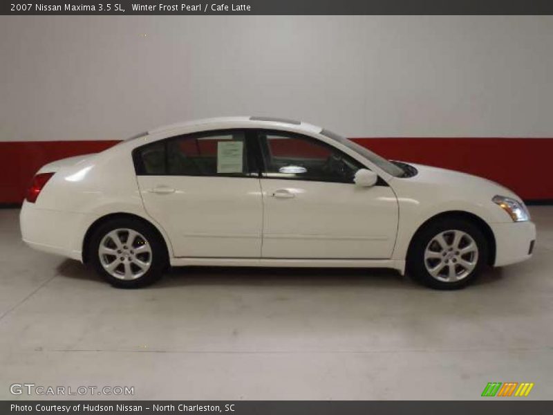 Winter Frost Pearl / Cafe Latte 2007 Nissan Maxima 3.5 SL