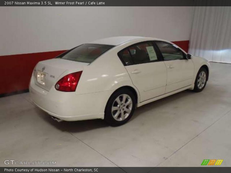 Winter Frost Pearl / Cafe Latte 2007 Nissan Maxima 3.5 SL