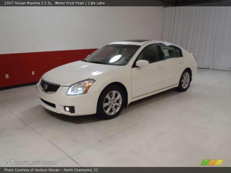 Winter Frost Pearl / Cafe Latte 2007 Nissan Maxima 3.5 SL