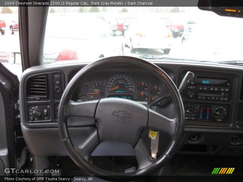 Dark Gray Metallic / Dark Charcoal 2004 Chevrolet Silverado 1500 LS Regular Cab