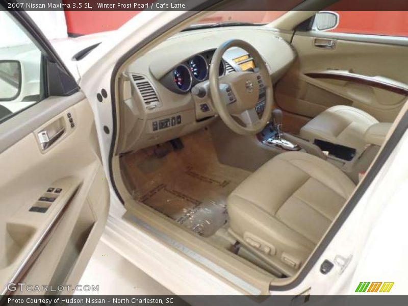 Winter Frost Pearl / Cafe Latte 2007 Nissan Maxima 3.5 SL