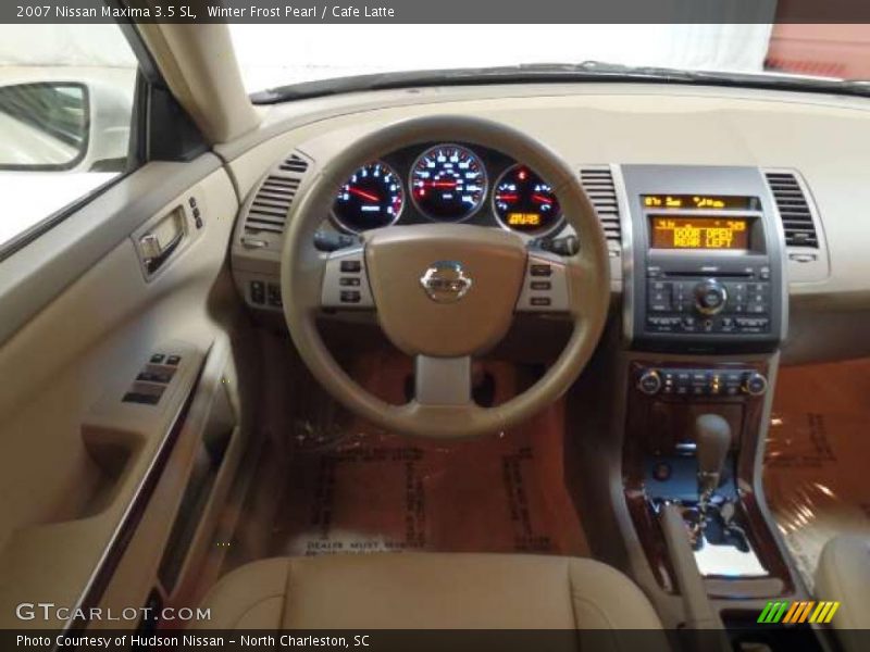 Winter Frost Pearl / Cafe Latte 2007 Nissan Maxima 3.5 SL