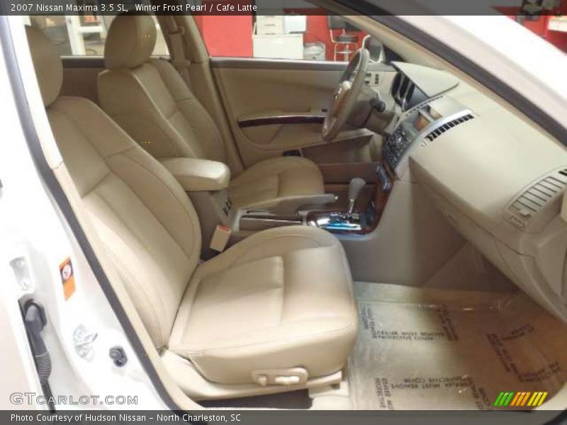 Winter Frost Pearl / Cafe Latte 2007 Nissan Maxima 3.5 SL