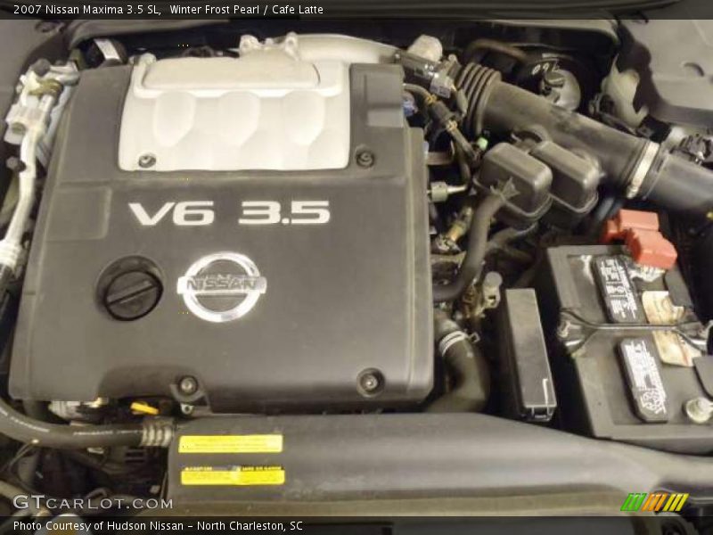 Winter Frost Pearl / Cafe Latte 2007 Nissan Maxima 3.5 SL