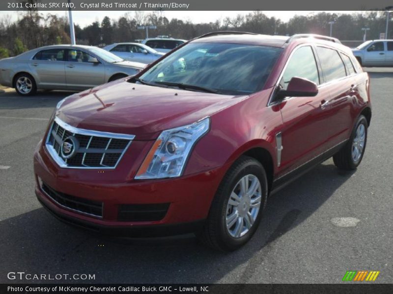 Crystal Red Tintcoat / Titanium/Ebony 2011 Cadillac SRX FWD