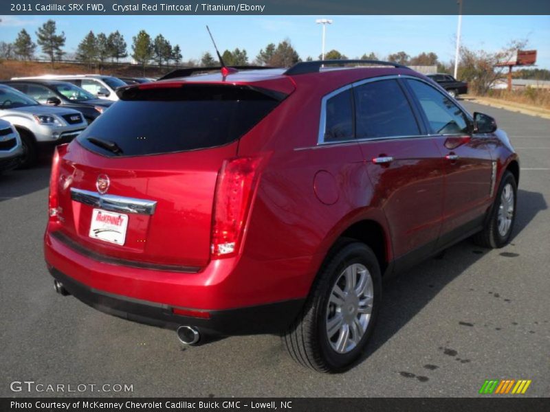 Crystal Red Tintcoat / Titanium/Ebony 2011 Cadillac SRX FWD