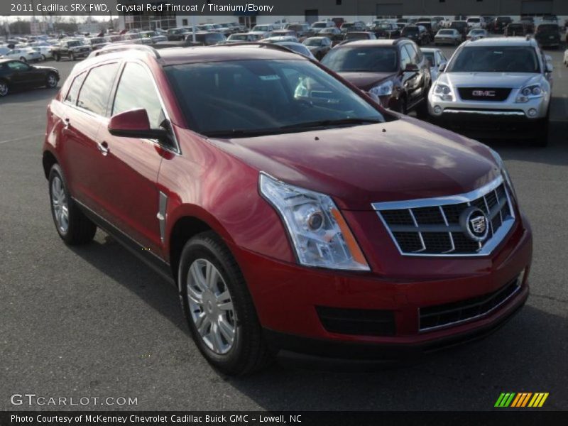 Crystal Red Tintcoat / Titanium/Ebony 2011 Cadillac SRX FWD