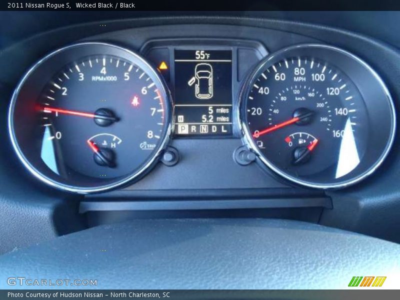 Wicked Black / Black 2011 Nissan Rogue S