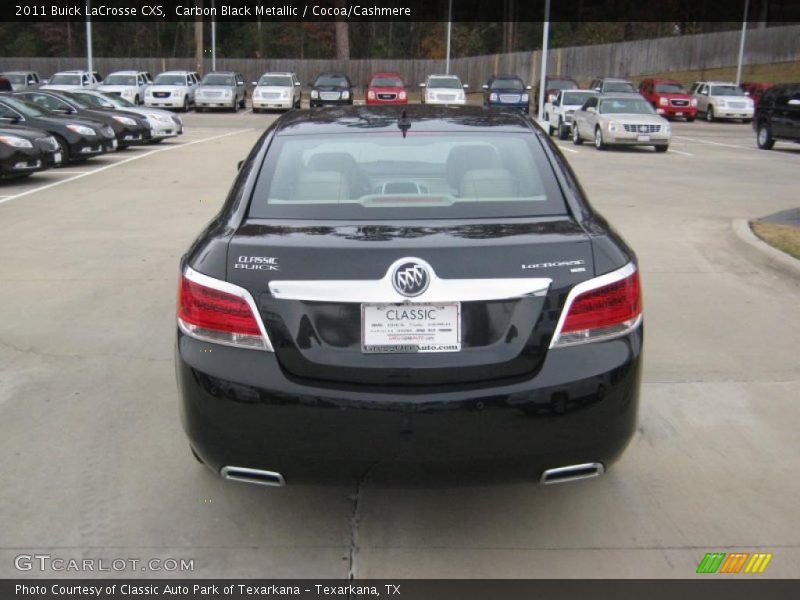 Carbon Black Metallic / Cocoa/Cashmere 2011 Buick LaCrosse CXS