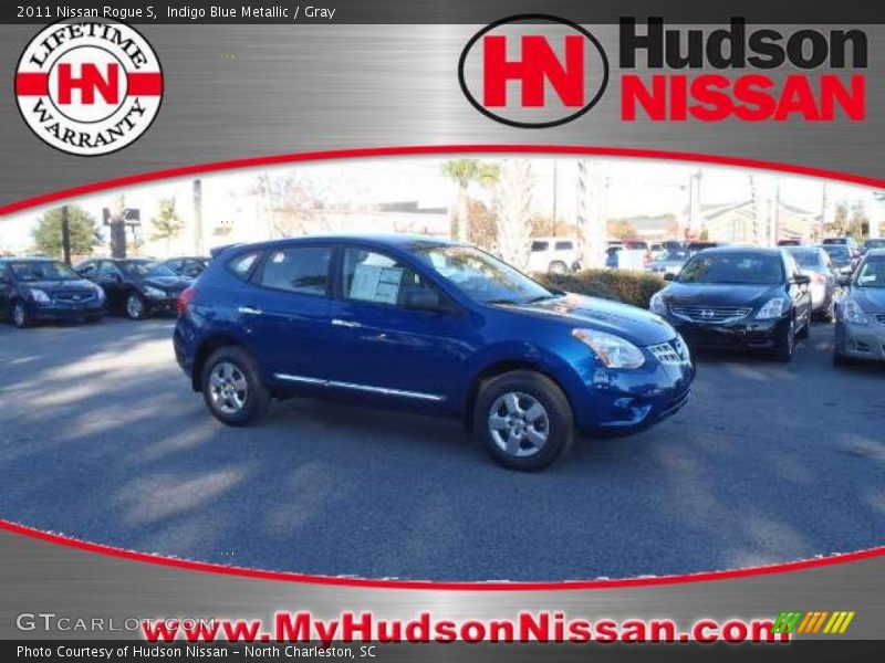Indigo Blue Metallic / Gray 2011 Nissan Rogue S