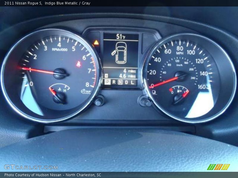 Indigo Blue Metallic / Gray 2011 Nissan Rogue S