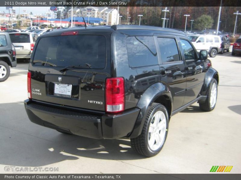 Brilliant Black Crystal Pearl / Dark Slate Gray 2011 Dodge Nitro Heat