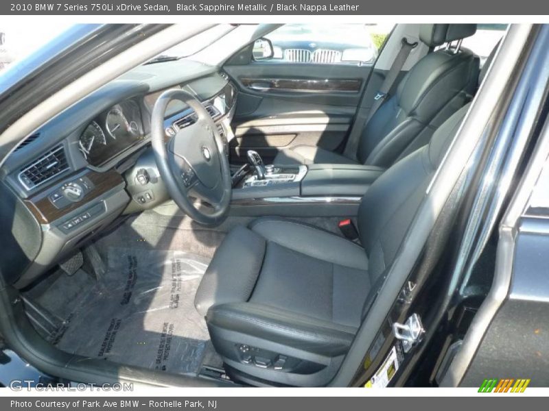  2010 7 Series 750Li xDrive Sedan Black Nappa Leather Interior