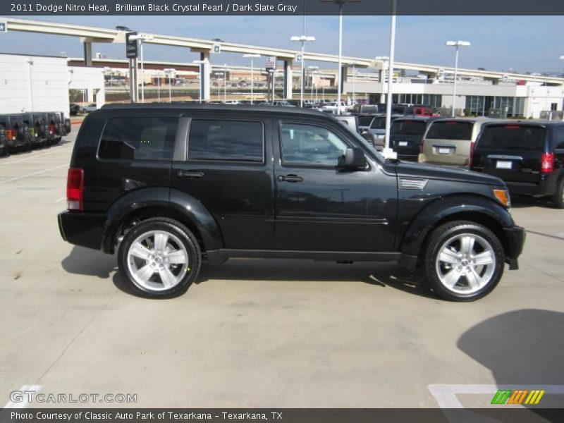 Brilliant Black Crystal Pearl / Dark Slate Gray 2011 Dodge Nitro Heat