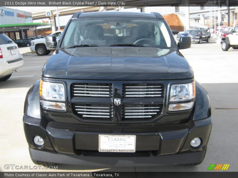 Brilliant Black Crystal Pearl / Dark Slate Gray 2011 Dodge Nitro Heat