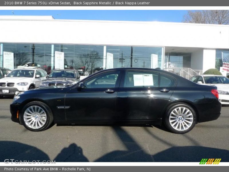 Black Sapphire Metallic / Black Nappa Leather 2010 BMW 7 Series 750Li xDrive Sedan