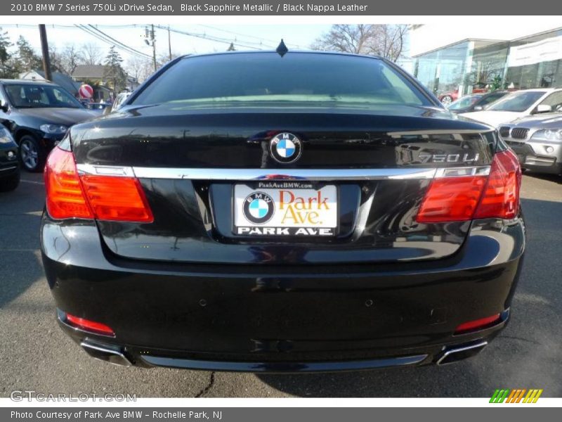 Black Sapphire Metallic / Black Nappa Leather 2010 BMW 7 Series 750Li xDrive Sedan
