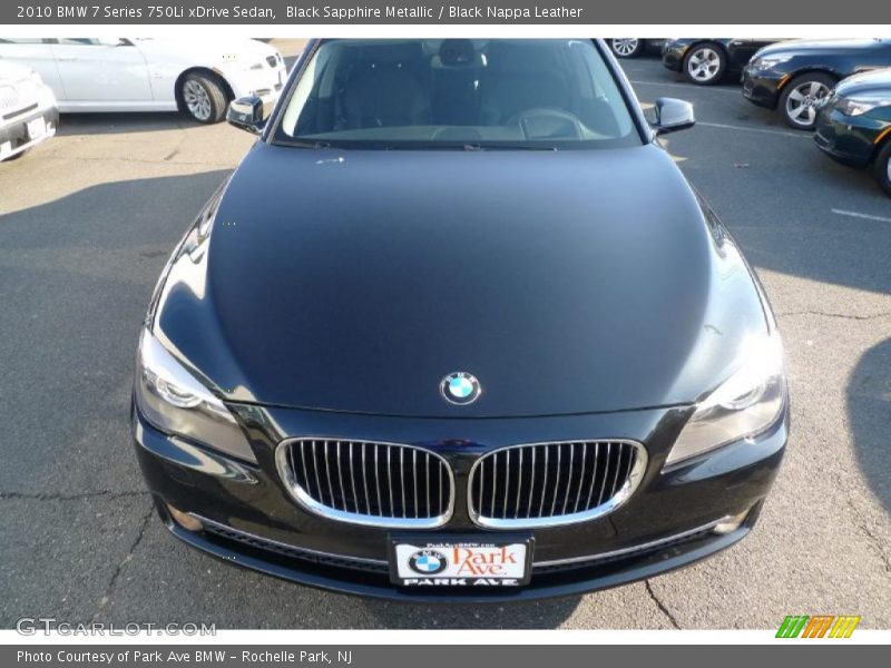 Black Sapphire Metallic / Black Nappa Leather 2010 BMW 7 Series 750Li xDrive Sedan