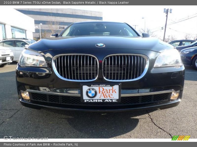 Black Sapphire Metallic / Black Nappa Leather 2010 BMW 7 Series 750Li xDrive Sedan